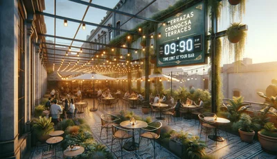 Terrazas cronometradas: límite de tiempo en tu bar