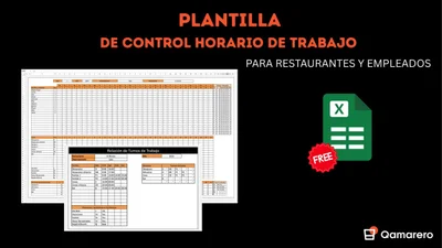 Plantilla de control horario para restaurantes: Excel gratis