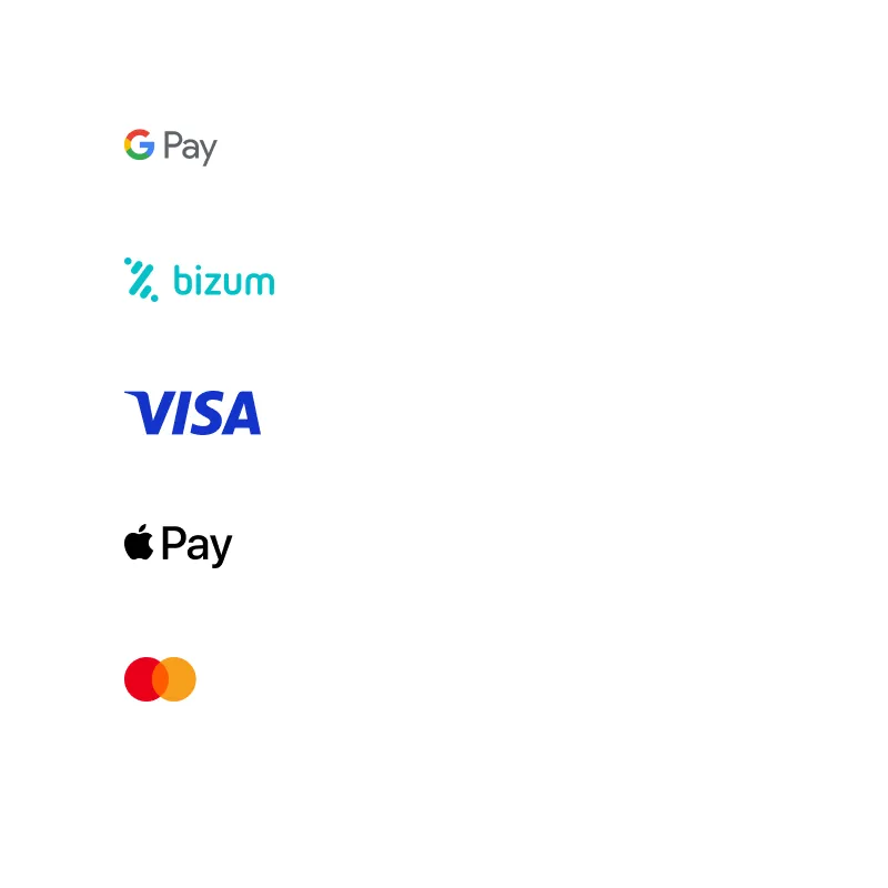 Payment methods breakdown