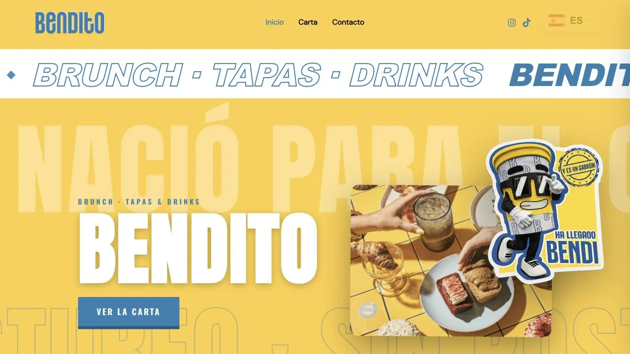Ejemplo real de diseño web: Brunch