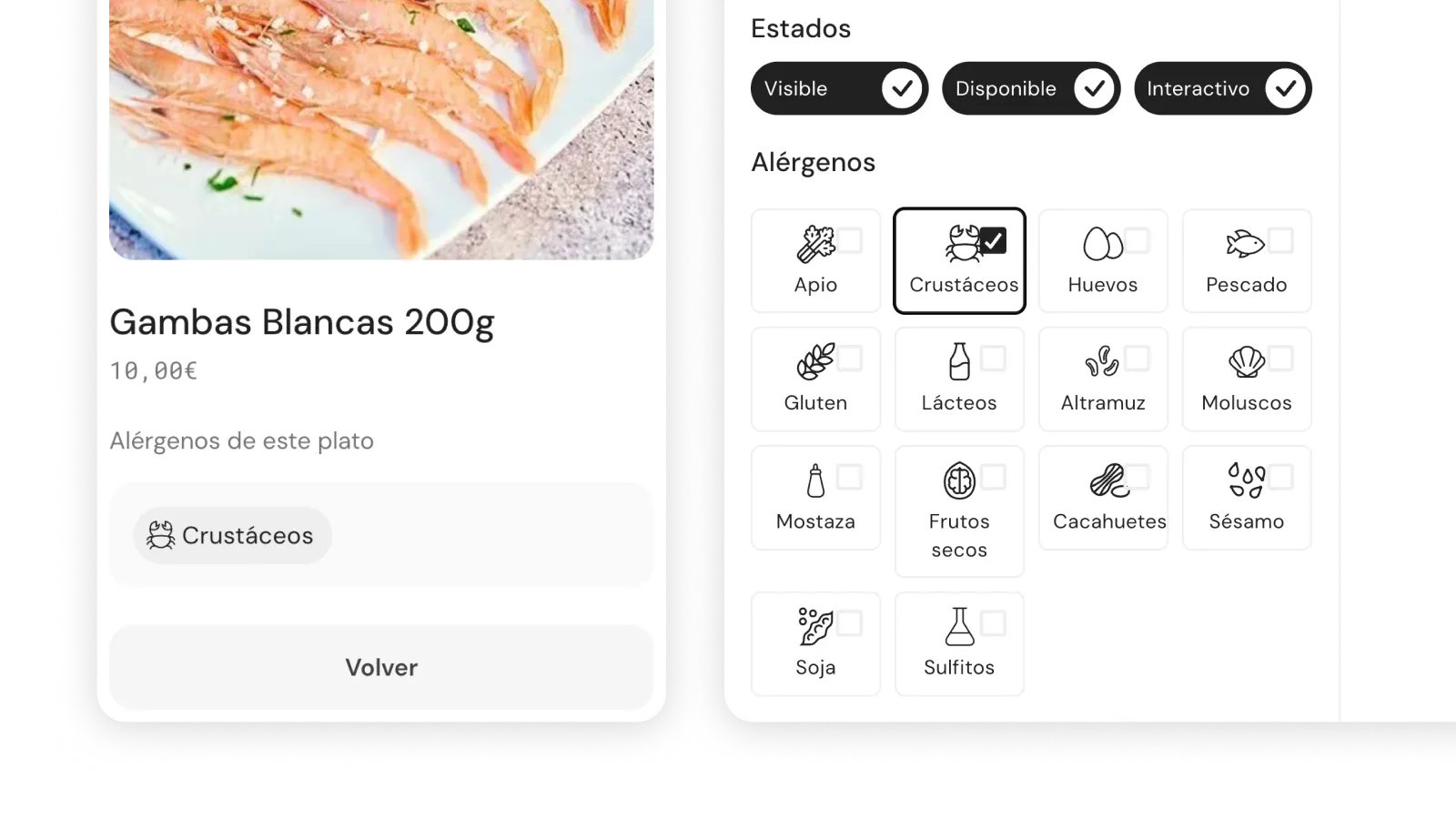 Sincronización entre TPV y carta digital