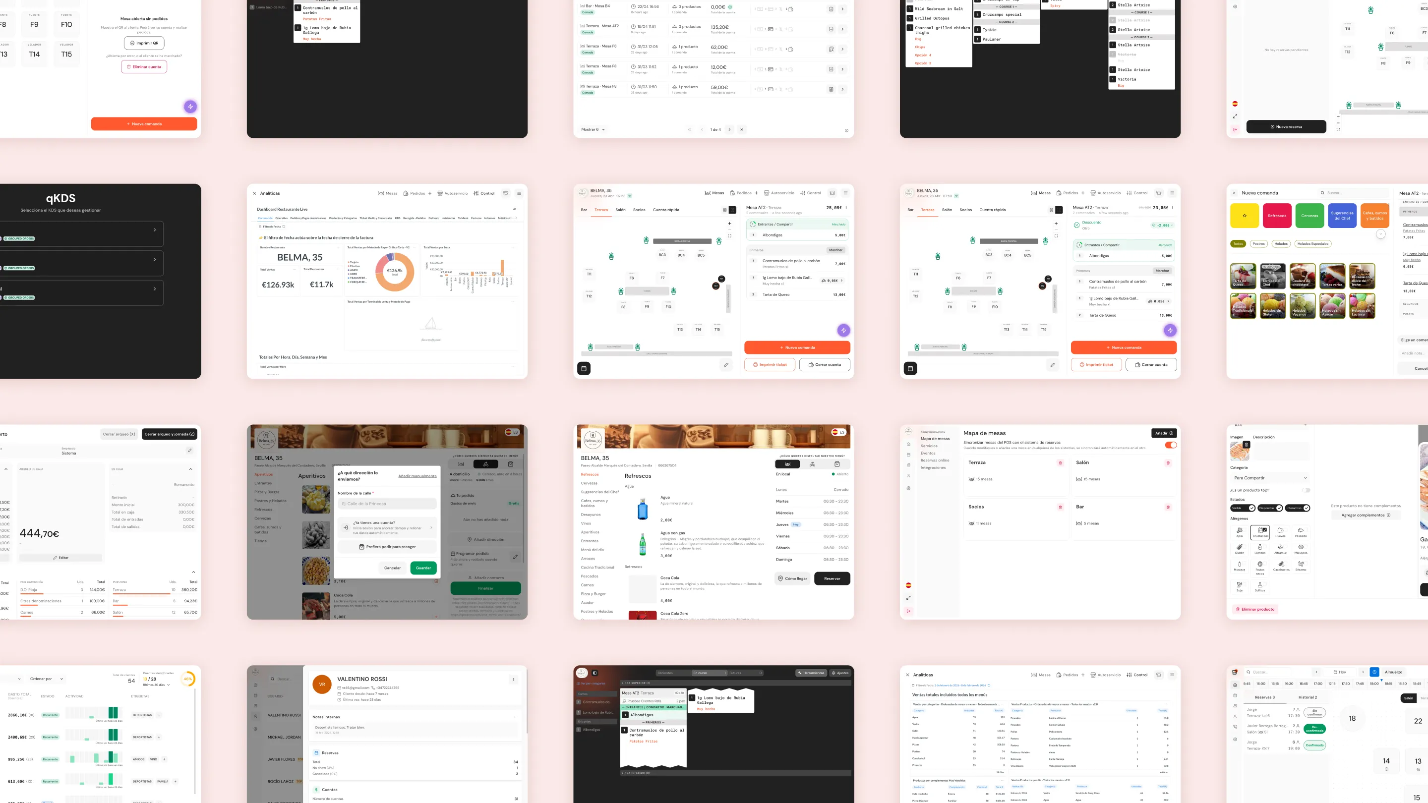Panel de control Qamarero