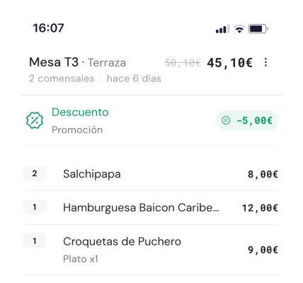 App de camarero de Qamarero