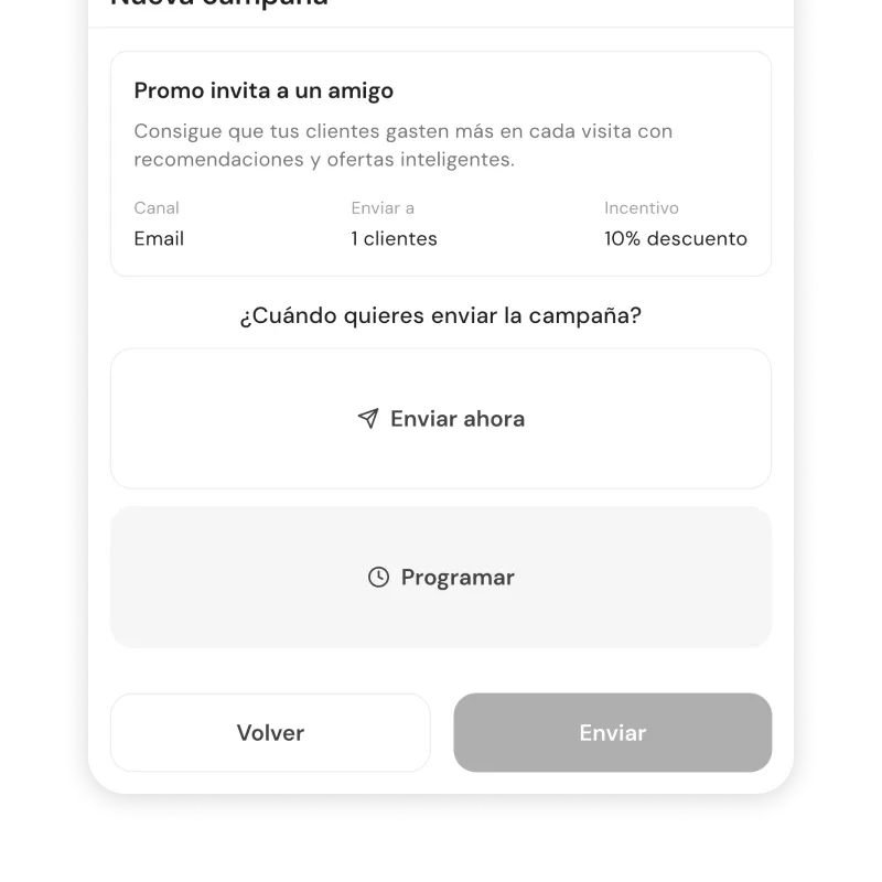 Programmation de campagnes avec contrôle de fréquence