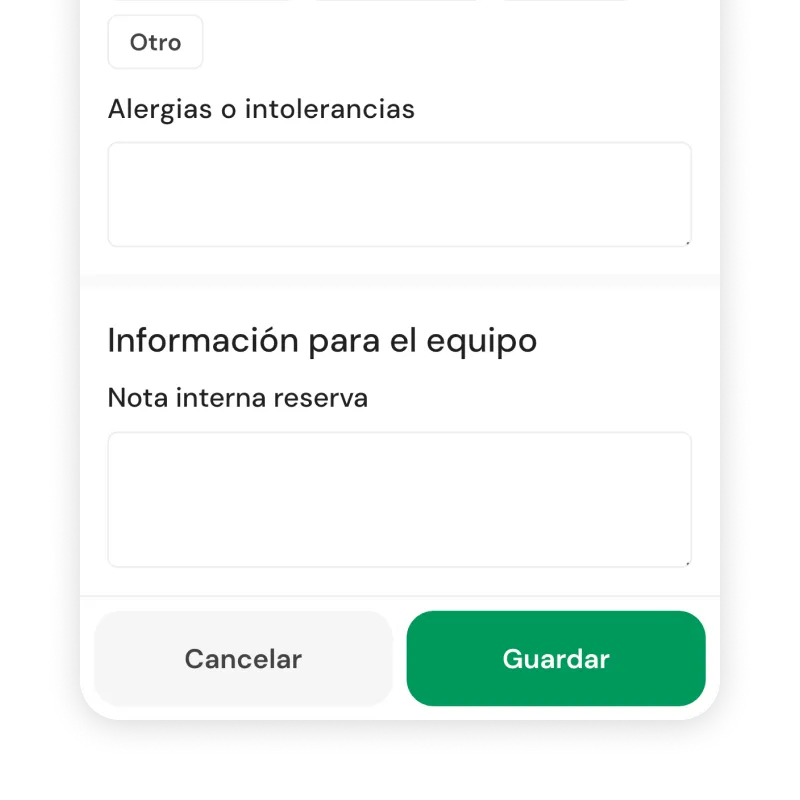 Custom questions on the booking form
