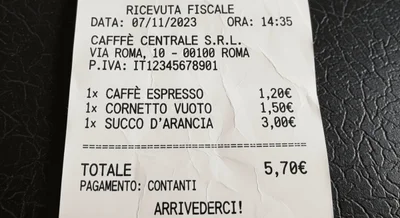 Scontrino fiscale: Guida completa per clienti e ristoratori