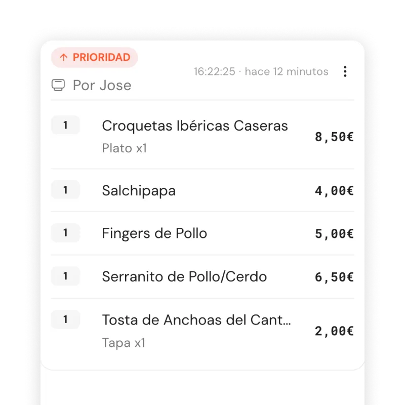 Prioriser une commande urgente dans le KDS
