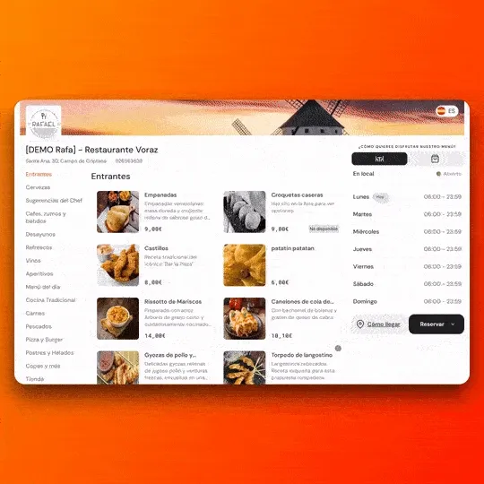 Sito web ristorante