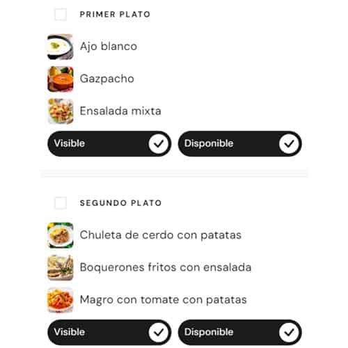 menus ofertas